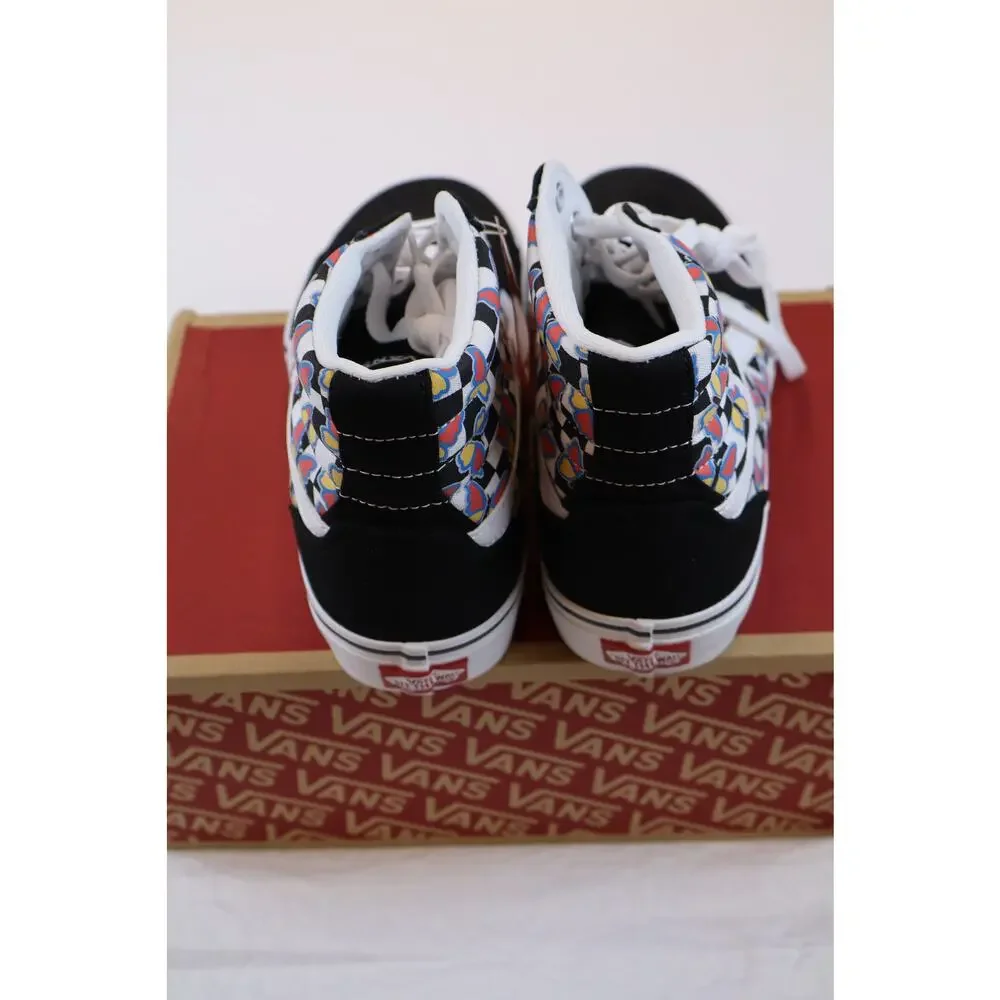 NEW Vans Filmore Hi Top Sneakers Butterfly Checkerboard Lace Up Women's Size 10